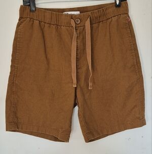 Zara Brown Men's Flat Front Shorts